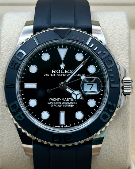 2024 Rolex Yacht-Master 42MM Black Dial Rubber Strap (226659)