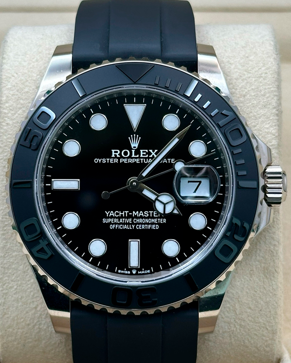 2024 Rolex Yacht-Master 42MM Black Dial Rubber Strap (226659)
