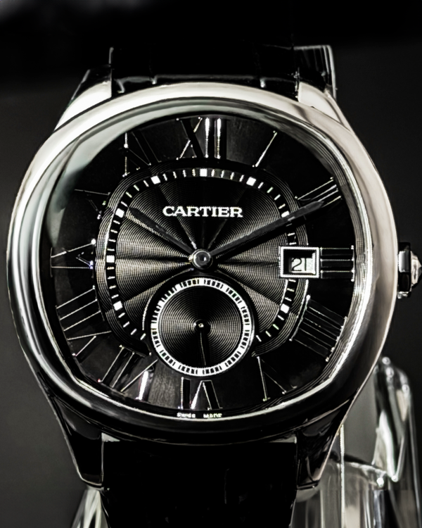2017 Cartier Drive De Cartier 41MM Black Dial Leather Strap (WSNM0006)