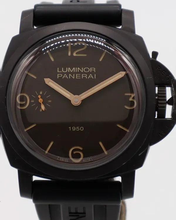 Panerai Luminor 1950 3 Days Composite L.E. 47MM Brown Dial Rubber Strap (PAM00375)