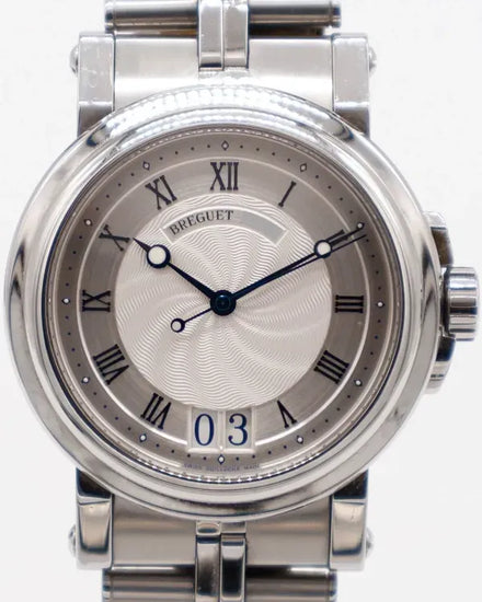 2013 Breguet Marine Big Date 39MM Silver Dial Steel Bracelet (5817ST)