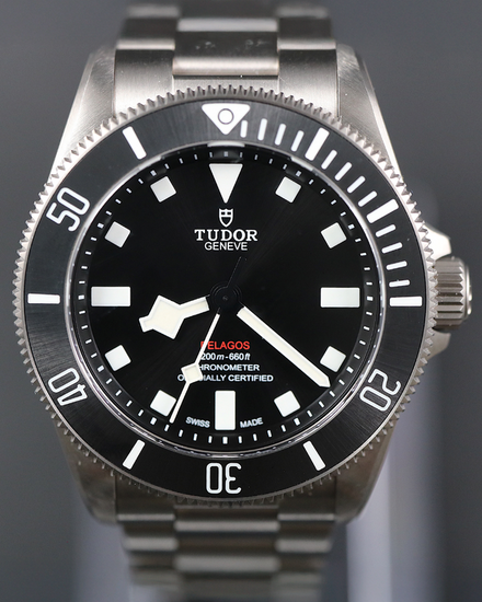 2025 Tudor Pelagos 39MM Black Dial Titanium Bracelet (25407N)