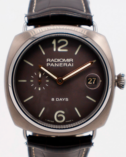 Panerai Radiomir 8 Days 45MM Brown Dial Leather Strap (PAM00346)
