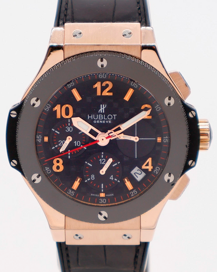 Hublot Big Bang 41MM Carbon Fiber Dial Leather Strap (341.PB.131.RX)