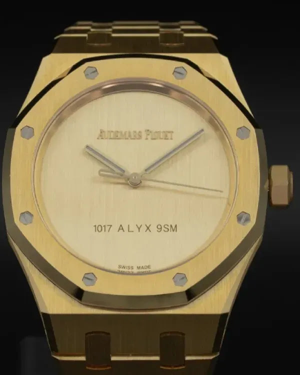 2023 Audemars Piguet Royal Oak 1017 ALYX 9SM 37MM Yellow Gold Dial Yellow Gold Bracelet (15550BA.OO.1356BA.02)