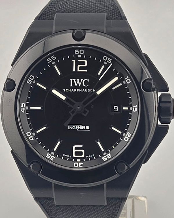 2017 IWC Schaffhausen Ingenieur "AMG" 46MM Black Dial Textile Strap (IW322503)