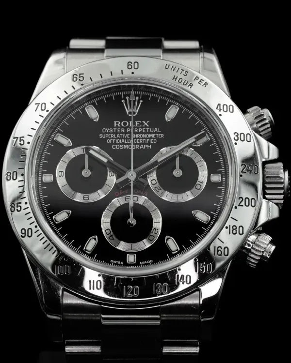 Rolex Cosmograph Daytona 40MM Black "APH" Dial Oyster Bracelet (116520)