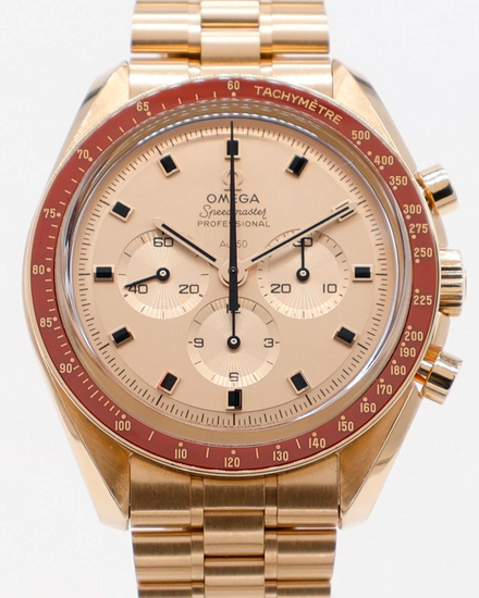 2020 Omega Speedmaster Professional Moonwatch "Apollo 11 50th Anniversary" L.E. 42MM Champagne Dial Yellow Gold Bracelet (310.60.42.50.99.001)