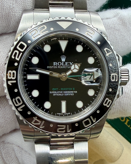 2013 Rolex GMT-Master II 40MM Black Dial Oyster Bracelet (116710LN)