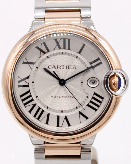 2018 Cartier Ballon Bleu 42MM Silver Dial Two-Tone Bracelet (W2BB0004)