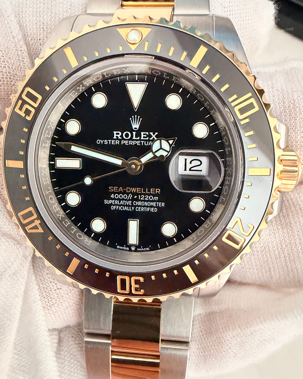 2024 Rolex Sea-Dweller 43MM Black Dial Two-Tone Oyster Bracelet (126603)