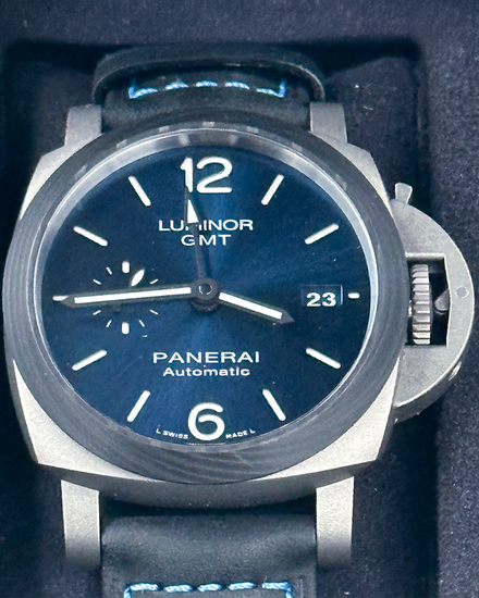 2022 Panerai Luminor GMT 42MM Blue Dial Leather Strap (PAM01279)