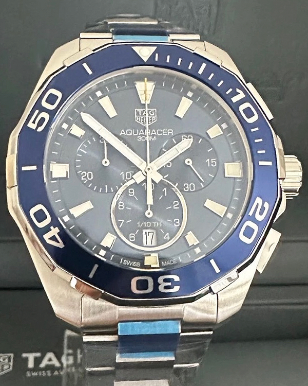 Tag Heuer Aquaracer 300M 43MM Quartz Blue Dial Steel Bracelet (CAY111B.BA0927)