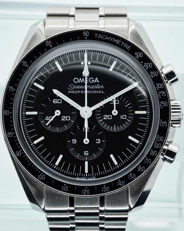2022 Omega Speedmaster Professional Moonwatch 42MM Black Dial Steel Bracelet (310.30.42.50.01.001)