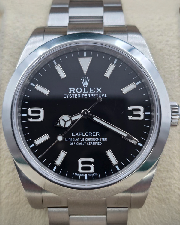 2019 Rolex Explorer 39MM Black Dial Oyster Bracelet (214270)