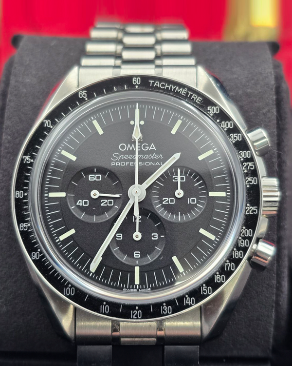 2023 Omega Speedmaster Professional Moonwatch 42MM Black Dial Steel Bracelet (310.30.42.50.01.002)