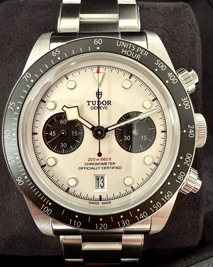 2024 Tudor Black Bay Chrono "Panda" 41MM White Dial Steel Bracelet (79360N)
