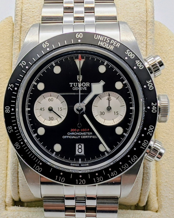 2025 Tudor Black Bay Chrono 41MM Black Dial Steel Bracelet (79360N)