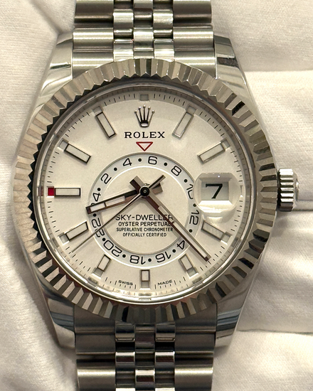 2021 Rolex Sky-Dweller 42MM White Dial Jubilee Bracelet (326934)