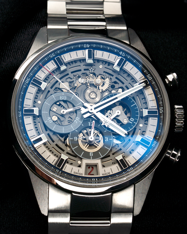 2019 Zenith El Primero Chronomaster 42MM Skeleton Dial Steel Bracelet (03.2081.400/78.C813)