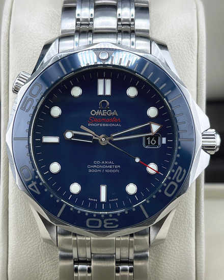 2017 Omega Seamaster Diver 300M 41MM Blue Dial Steel Bracelet (212.30.41.20.03.001)