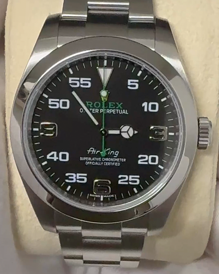 2018 Rolex Air-King 40MM Black Dial Oyster Bracelet (116900)