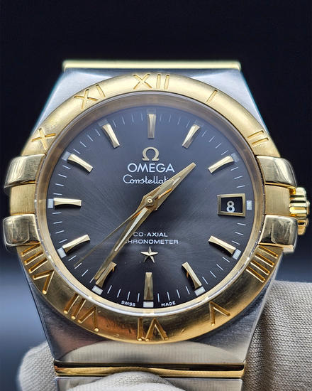 2014 Omega Constellation 35MM Grey Dial Two-Tone Bracelet (123.20.35.20.06.001)