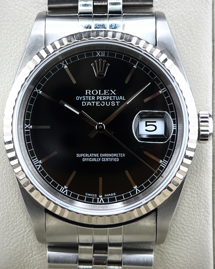 2000 Rolex Datejust 36MM Black Dial Jubilee Bracelet (16234)