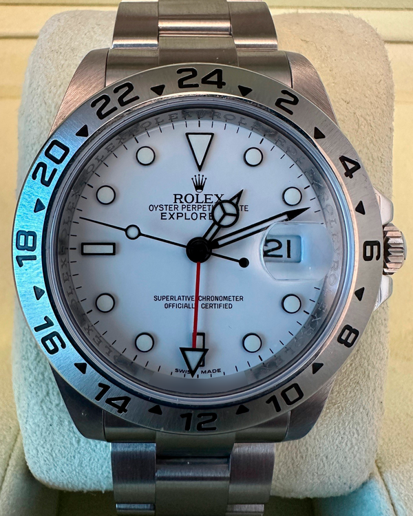 2010 Rolex Explorer II "Polar" 40MM White Dial Oyster Bracelet (16570)