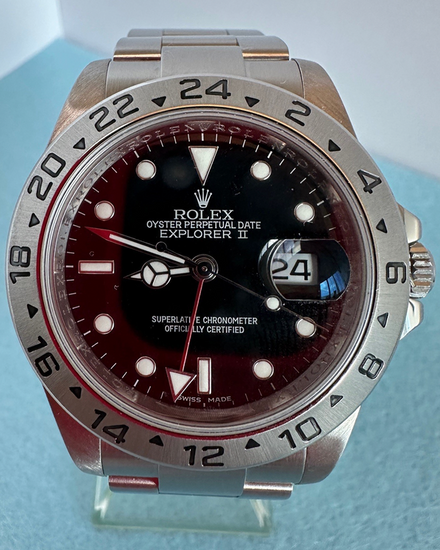2011 Rolex Explorer II 40MM Black Dial Oyster Bracelet (16570)