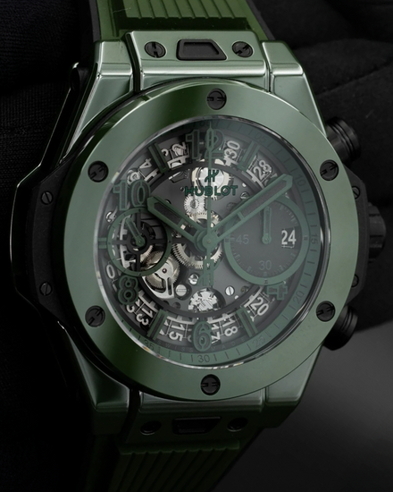 2024 Hublot Big Bang Unico Dark Green L.E. 42MM Skeleton Dial Rubber Strap (441.GX.5210.RX)