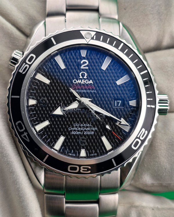 2010 Omega Seamaster Planet Ocean "007 Quantum Of Solace" L.E. 45.5MM Black Dial Steel Bracelet (222.30.46.20.01.001)