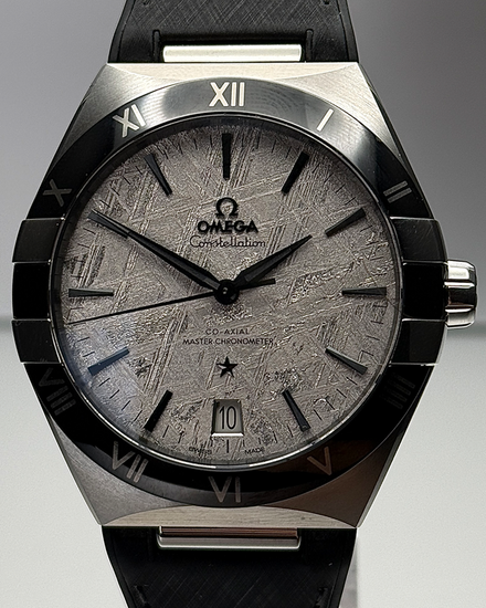 Omega Constellation 41MM Meteorite Dial Rubber Strap (131.30.41.21.99.001)