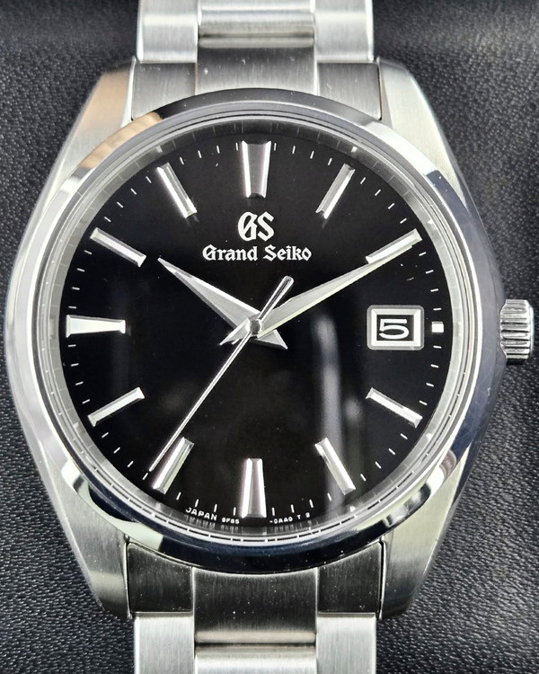 Grand Seiko Heritage 40MM Quartz Black Dial Steel Bracelet (SBGP011G)