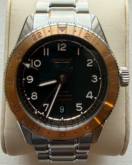 2025 Longines Spirit Zulu Time 39MM Black Dial Steel Bracelet (L3.803.5.53.6)