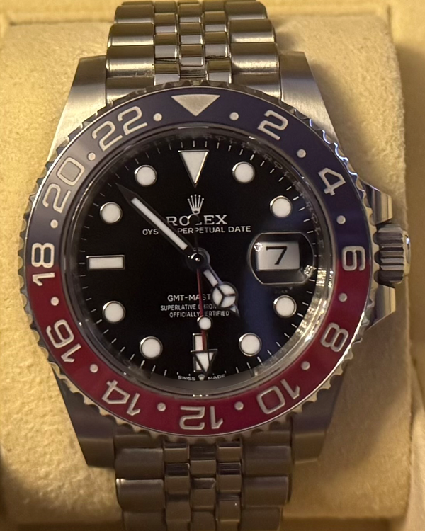 2024 Rolex GMT-Master II "Pepsi" 40MM Black Dial Jubilee Bracelet (126710BLRO)