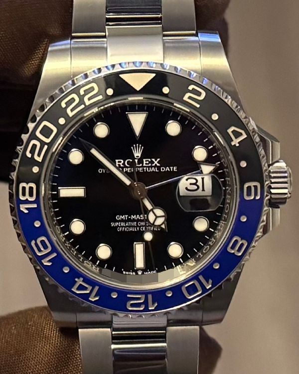 2024 Rolex GMT-Master II "Batman" 40MM Black Dial Oyster Bracelet (126710BLNR)
