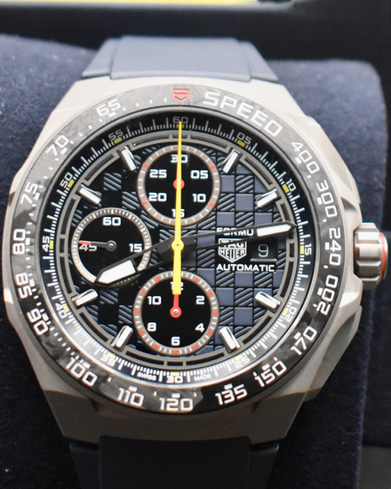 2025 Tag Heuer Formula 1 Chronograph x Oracle Red Bull Racing 44MM Blue Dial Rubber Strap (CBZ2080)