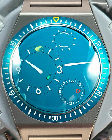 2025 Ressence Type 7 "Aquamarine" 41MM Green Dial Titanium Bracelet (Type 7 XV)