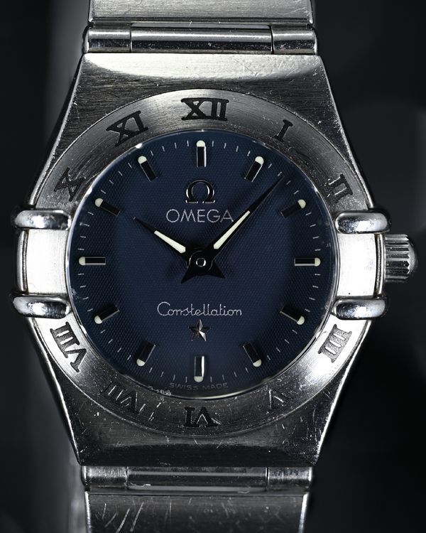 Omega Constellation 33.5MM Quartz Blue Dial Steel Bracelet (1512.40.00)