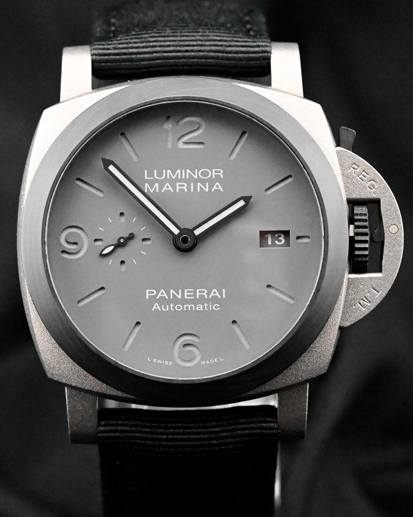 2021 Panerai Luminor Marina "Tutto Grigio" 44MM Grey Dial Textile Strap (PAM01662)