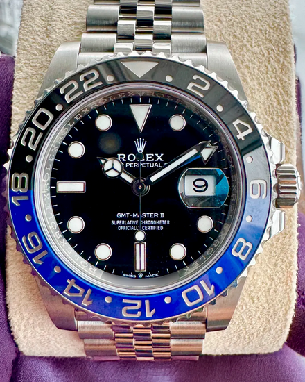 2024 Rolex GMT-Master II "Batgirl" 40MM Black Dial Jubilee Bracelet (126710BLNR)