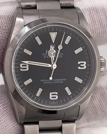 2000 Rolex Explorer 36MM Black Dial Oyster Bracelet (14270)