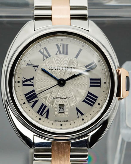2015 Cartier Cle De Cartier 31MM Silver Dial Two-Tone Bracelet (W2CL0004)