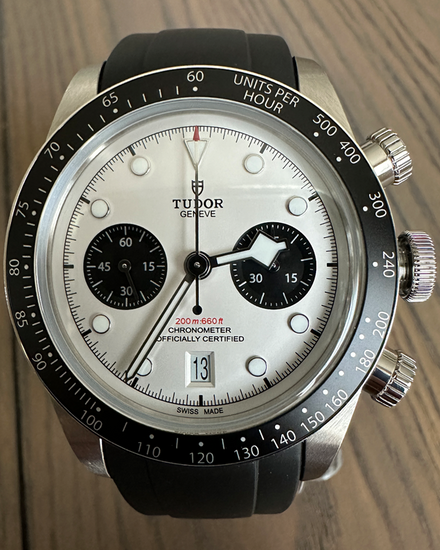 2023 Tudor Black Bay Chrono "Panda" 41MM White Dial Rubber Strap (79360N)