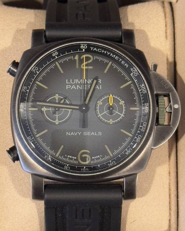 2023 Panerai Luminor Chronograph "Navy SEAL's" 44MM Grey Dial Rubber Strap (PAM01409)