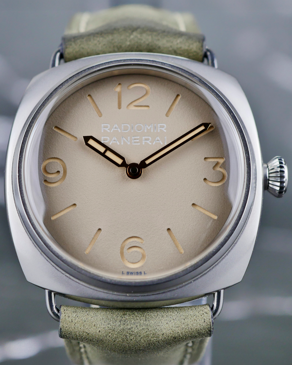 2025 Panerai Radiomir Tre Giorni 45MM Beige Dial Leather Strap (PAM01350)