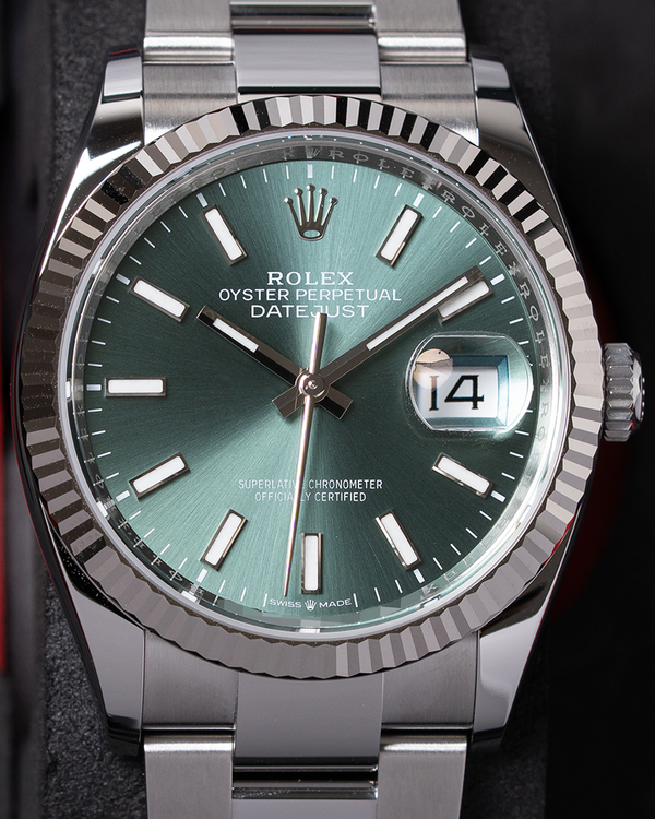 2025 Rolex Datejust 36MM Mint Green Dial Oyster Bracelet (126234)