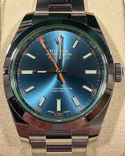 2018 Rolex Milgauss 40MM Blue Dial Oyster Bracelet (116400GV)