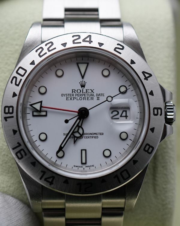 2005 Rolex Explorer II "Polar" 40MM White Dial Oyster Bracelet (16570)